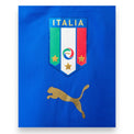 Scudo FIGC ricamato 3 stelle maglia Italia Player Issued 2006 Puma – dettaglio autenticità – Mondiali Germania