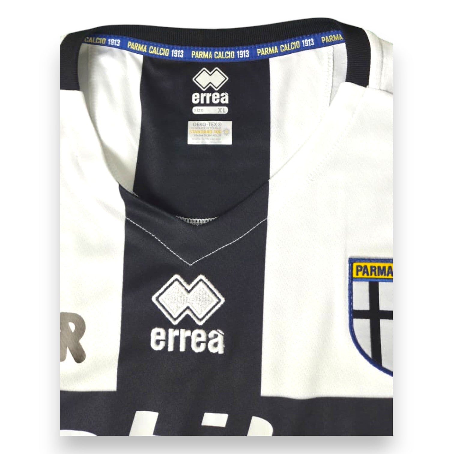 Etichetta taglia XL maglia Parma Calcio Home 2019-2020 Gervinho Player Issued Erreà