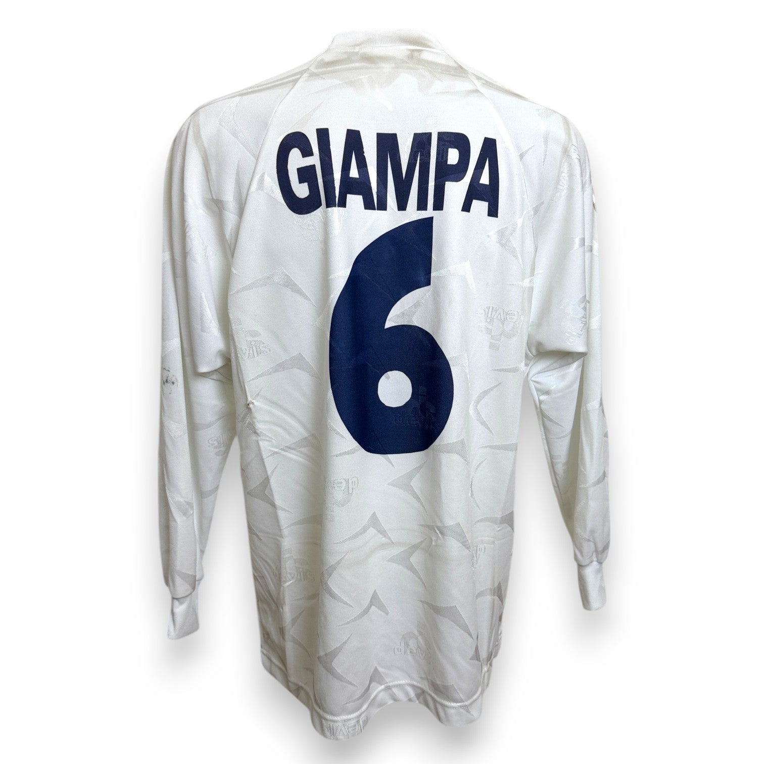 Maglia Crotone Away 2000-02 Player Issued Domenico Giampà numero 6 – Devis manica lunga – condizioni Excellent