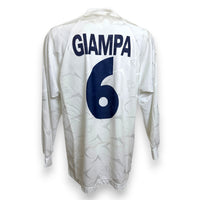 Maglia Crotone Away 2000-02 Player Issued Domenico Giampà numero 6 – Devis manica lunga – condizioni Excellent