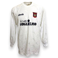 Fronte maglia Crotone Away 2000-02 Devis manica lunga – sponsor il Caffè Guglielmo – Player Issued Giampà numero 6