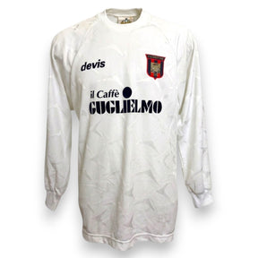 Fronte maglia Crotone Away 2000-02 Devis manica lunga – sponsor il Caffè Guglielmo – Player Issued Giampà numero 6