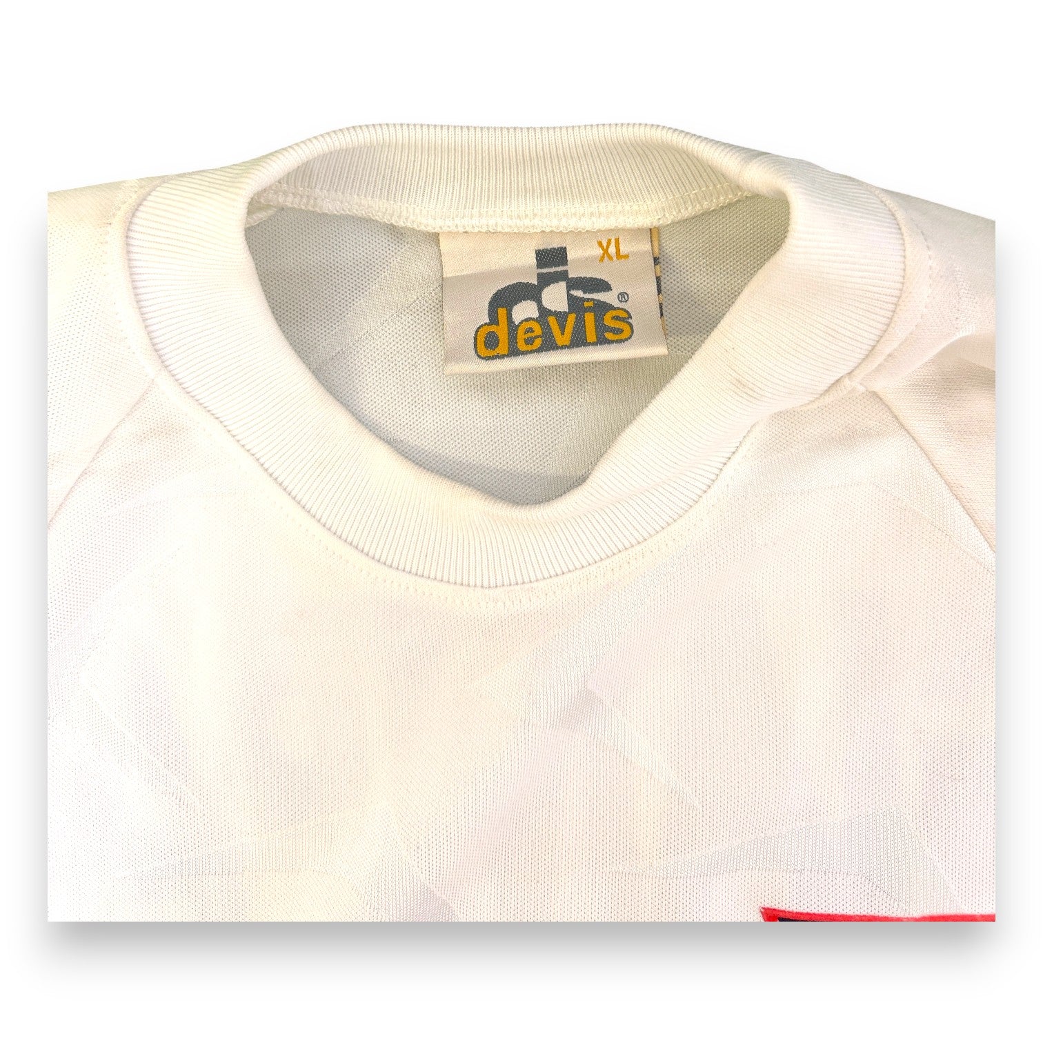 Etichetta interna Devis taglia XL – maglia Crotone Away 2000-02 Player Issued Giampà numero 6
