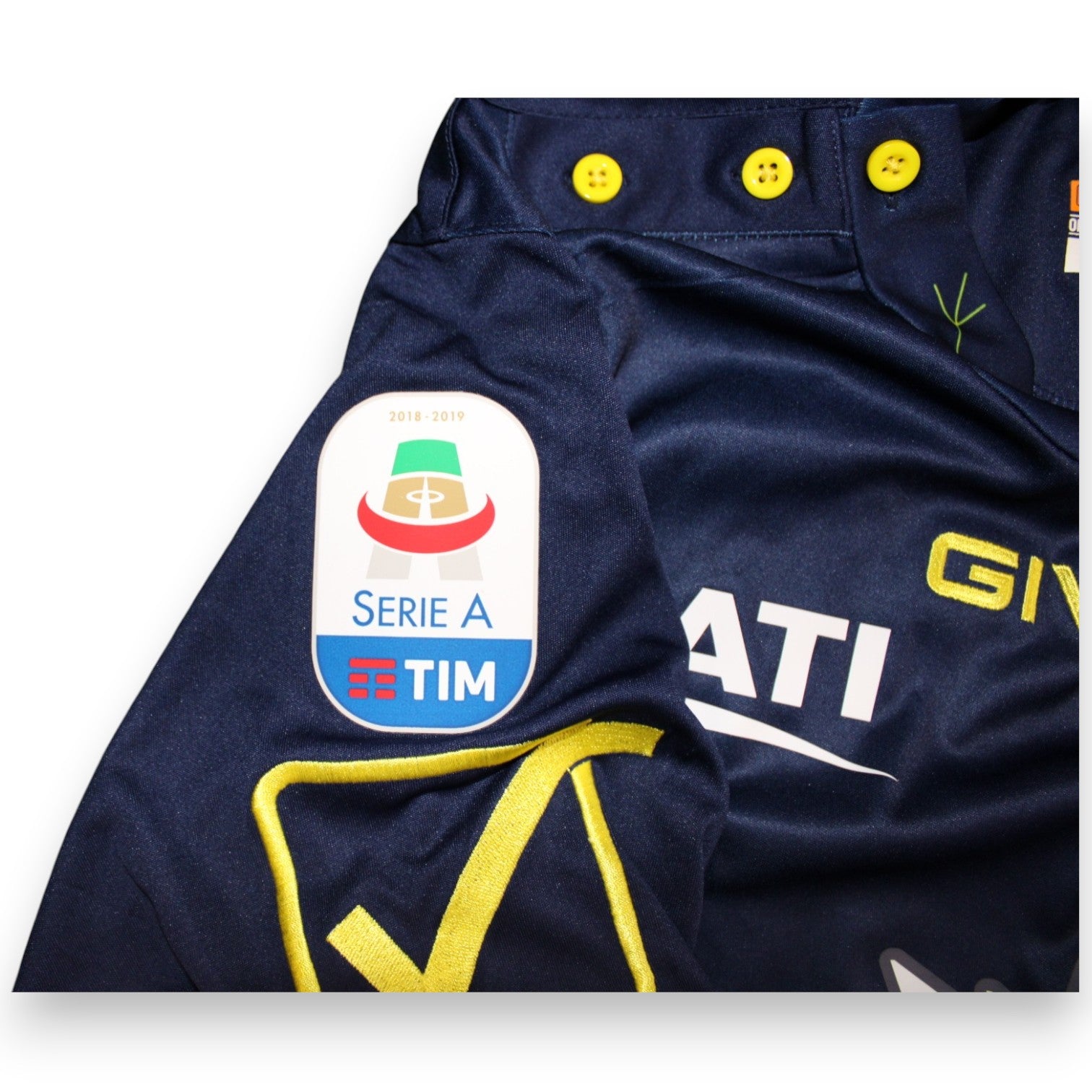 Patch ufficiale Serie A TIM 2018-2019 maglia ChievoVerona Away Player Issued Sergej Grubac – Givova