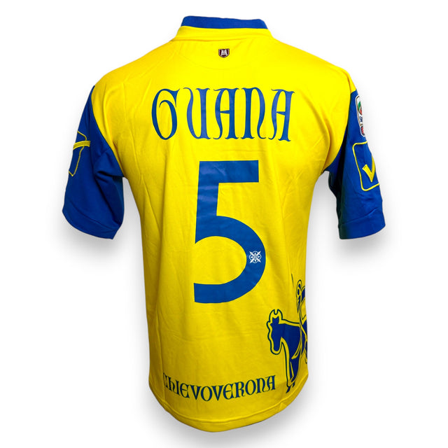 Maglia ChievoVerona Home 2012-13 Player Issued Roberto Guana numero 5 – Givova – sponsor Banca Popolare di Verona – taglia M