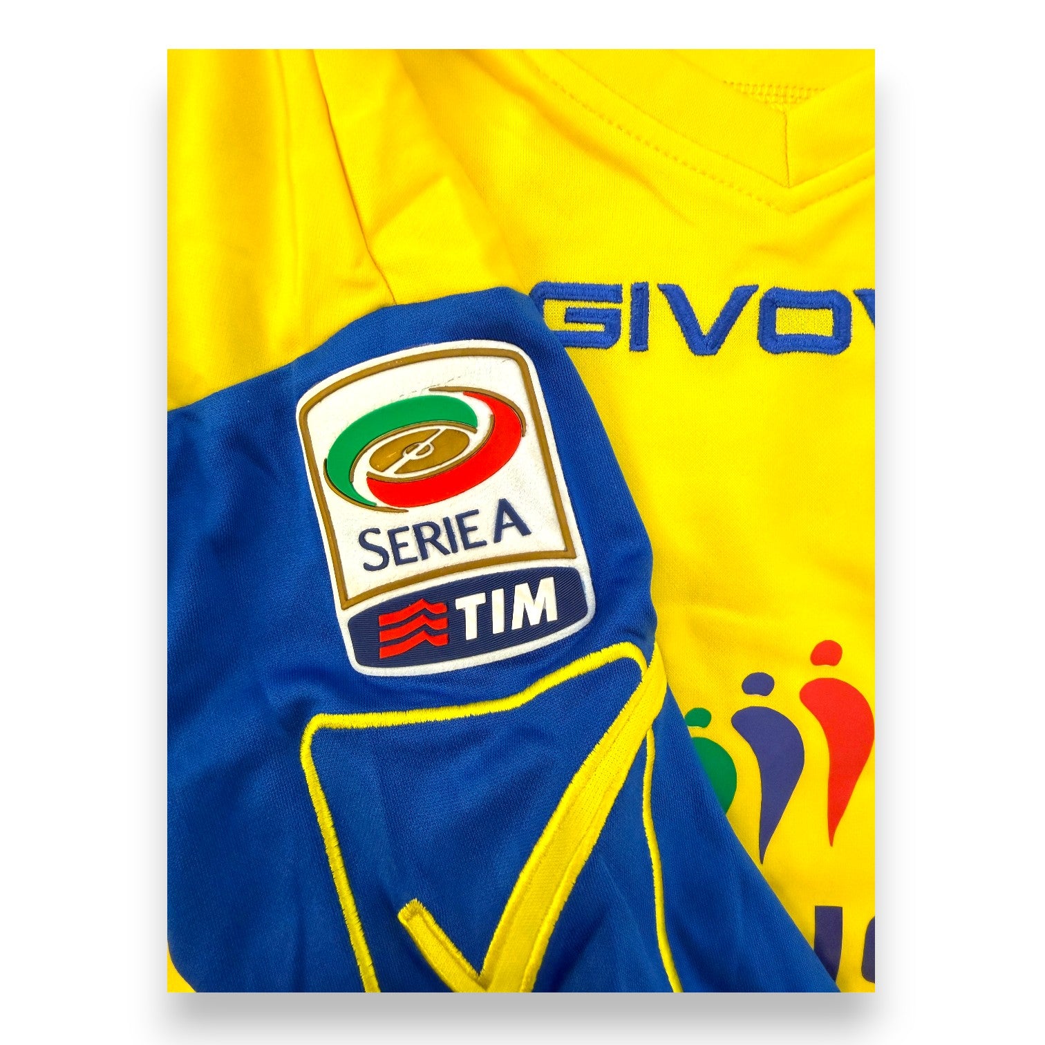 Patch ufficiale Serie A TIM maglia ChievoVerona 2012-13 Player Issued Givova – dettaglio manica