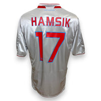 Maglia Napoli Away 2009-10 Store Marek Hamsik numero 17 nameset replica – Macron Lete – grigio silver