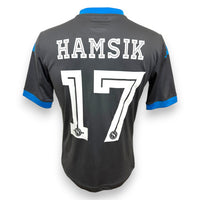 Maglia Napoli Away 2015-16 Store Marek Hamsik numero 17 nameset replica – Kappa Kombat – antracite azzurro