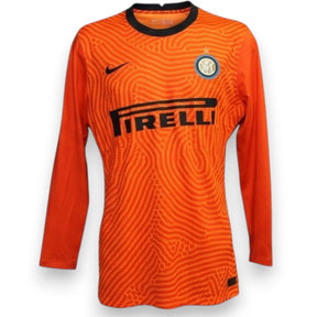 Fronte maglia Inter Milan Portiere 2020-21 Player Issued – Nike Dri-FIT – sponsor Pirelli – logo Inter pre-rebranding