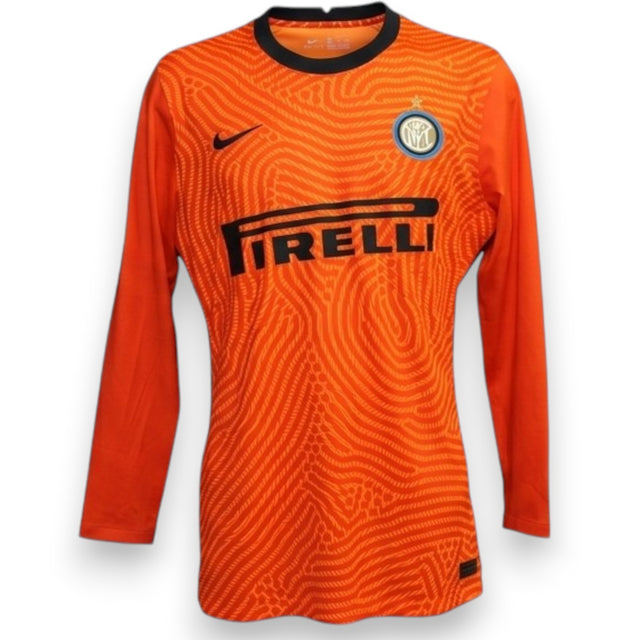 Fronte maglia Inter Milan Portiere 2020-21 Player Issued – Nike Dri-FIT – sponsor Pirelli – logo Inter pre-rebranding