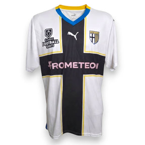 Maglia Parma Calcio Home 2023-2024 Player Issued Hernani Jr. numero 27 – Puma – croce nera sponsor Prometeon – condizioni Excellent