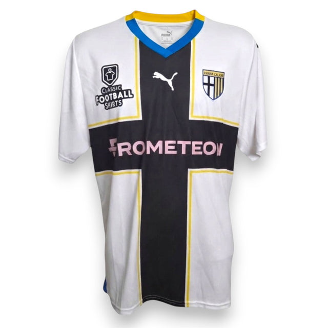 Maglia Parma Calcio Home 2023-2024 Player Issued Hernani Jr. numero 27 – Puma – croce nera sponsor Prometeon – condizioni Excellent