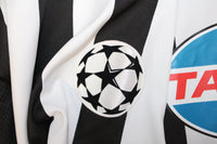 Dettaglio patch UEFA Champions League maglia Juventus 2005-06 – maglia autografata Blasi N.20 – cimelio da collezione