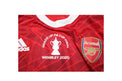 Dettaglio patch Heads Up FA Cup Final Wembley 2020 maglia Arsenal Home Aubameyang – logo Arsenal – Adidas