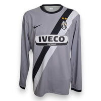 Fronte maglia Juventus Away 2009-10 Player Issued – Nike grigia striscia diagonale – sponsor Iveco Fiat Group – manica lunga