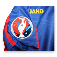 Dettaglio patch UEFA Euro 2016 Qualifying maglia Moldova 2014-15 Player Issued Ioniță – qualificazioni Campionato Europeo Francia