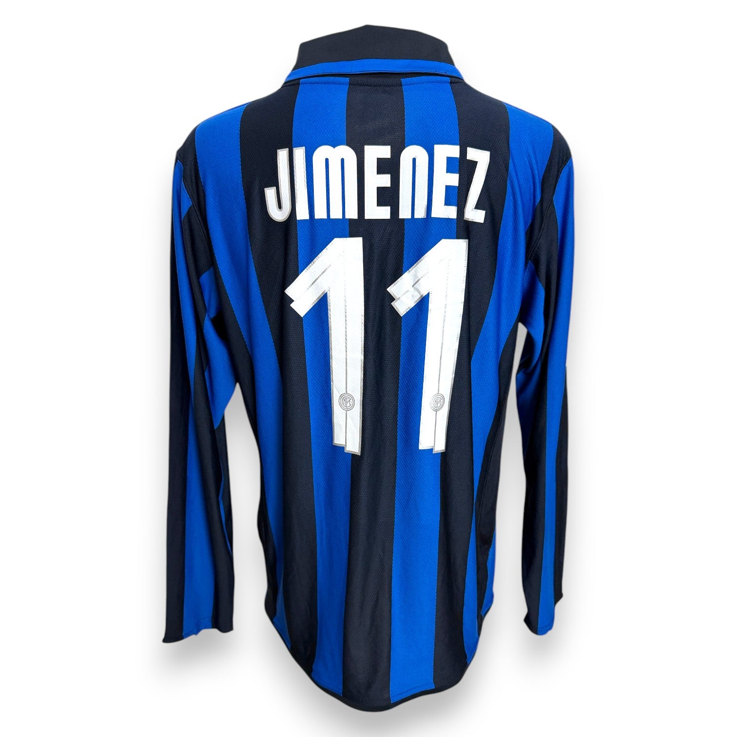 Maglia Inter Milan Home 2007-08 Player Issued maniche lunghe Luis Jiménez numero 11 – Nike – Edizione Centenario – taglia L – Serie A
