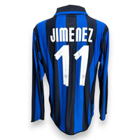 Maglia Inter Milan Home 2007-08 Player Issued maniche lunghe Luis Jiménez numero 11 – Nike – Edizione Centenario – taglia L – Serie A