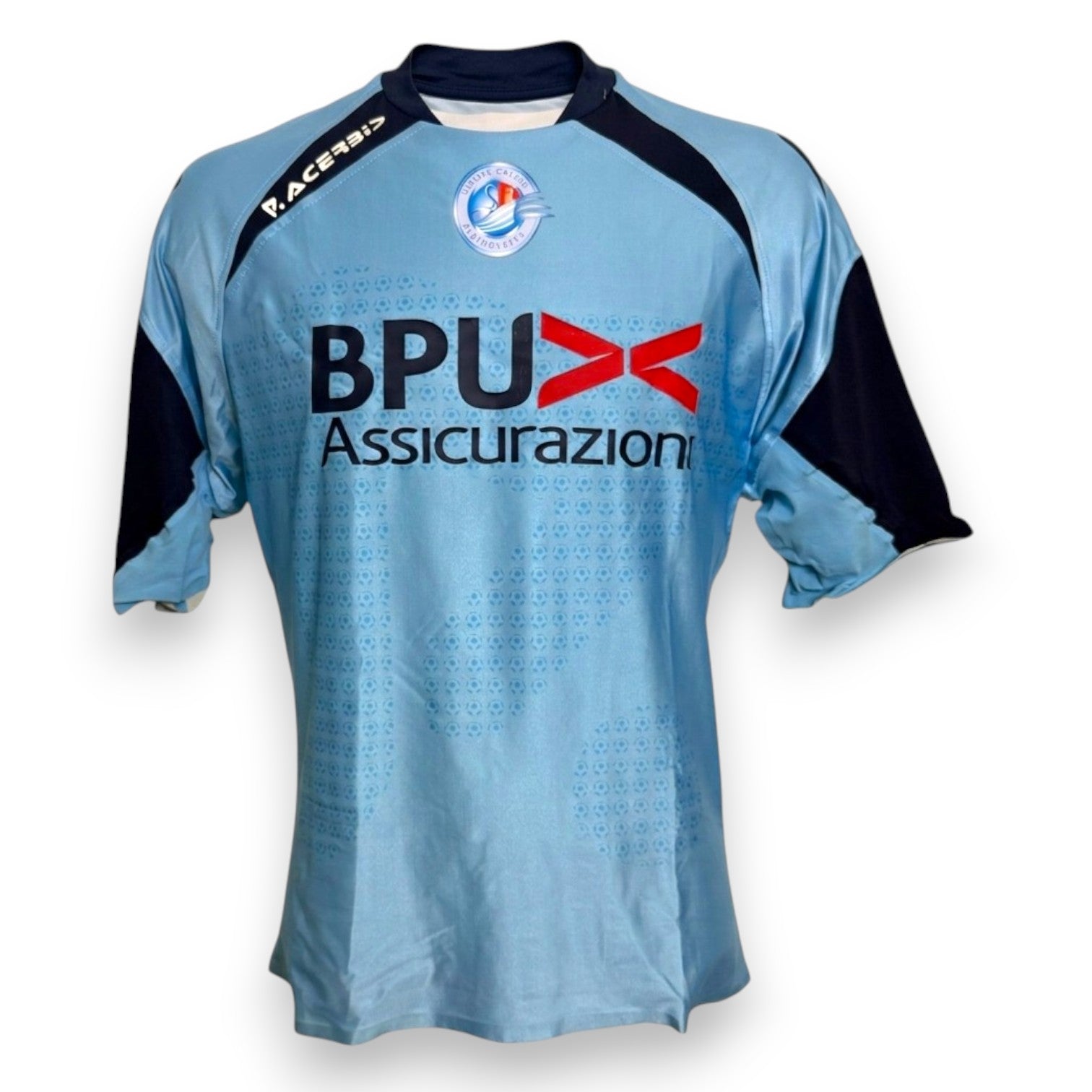 Fronte maglia AlbinoLeffe Home 2005-06 Player Issued Acerbis – sponsor BPU Assicurazioni – condizioni Excellent