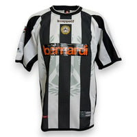 Fronte maglia Udinese Calcio Home 2002-04 Player Issued Le Coq Sportif – sponsor Bernardi – numero 10 Martin Jorgensen – vintage Serie A