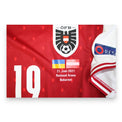 Patch partita Ucraina vs Austria 21 Juni 2021 National Arena Bukarest – maglia Player Issued Kalajdžić N.19 UEFA Euro 2020