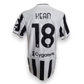 Maglia Juventus Home 2021-22 Player Issued Moise Kean numero 18 – Adidas – retro con nome e numero – sponsor Cygames
