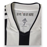 Dettaglio collo maglia Juventus Home Player Issued 2021-22 – adidas taglia 7 – Made in Cambodia – 10 Years At Home