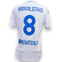 Maglia Empoli FC Away 2023-24 Player Issued Viktor Kovalenko numero 8 – Kappa – retro – sponsor Pediatrica – Serie A