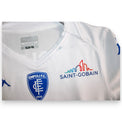 Dettaglio fronte maglia Empoli FC Away 2023-24 Player Issued Kappa Large GARA – Kovalenko N.8