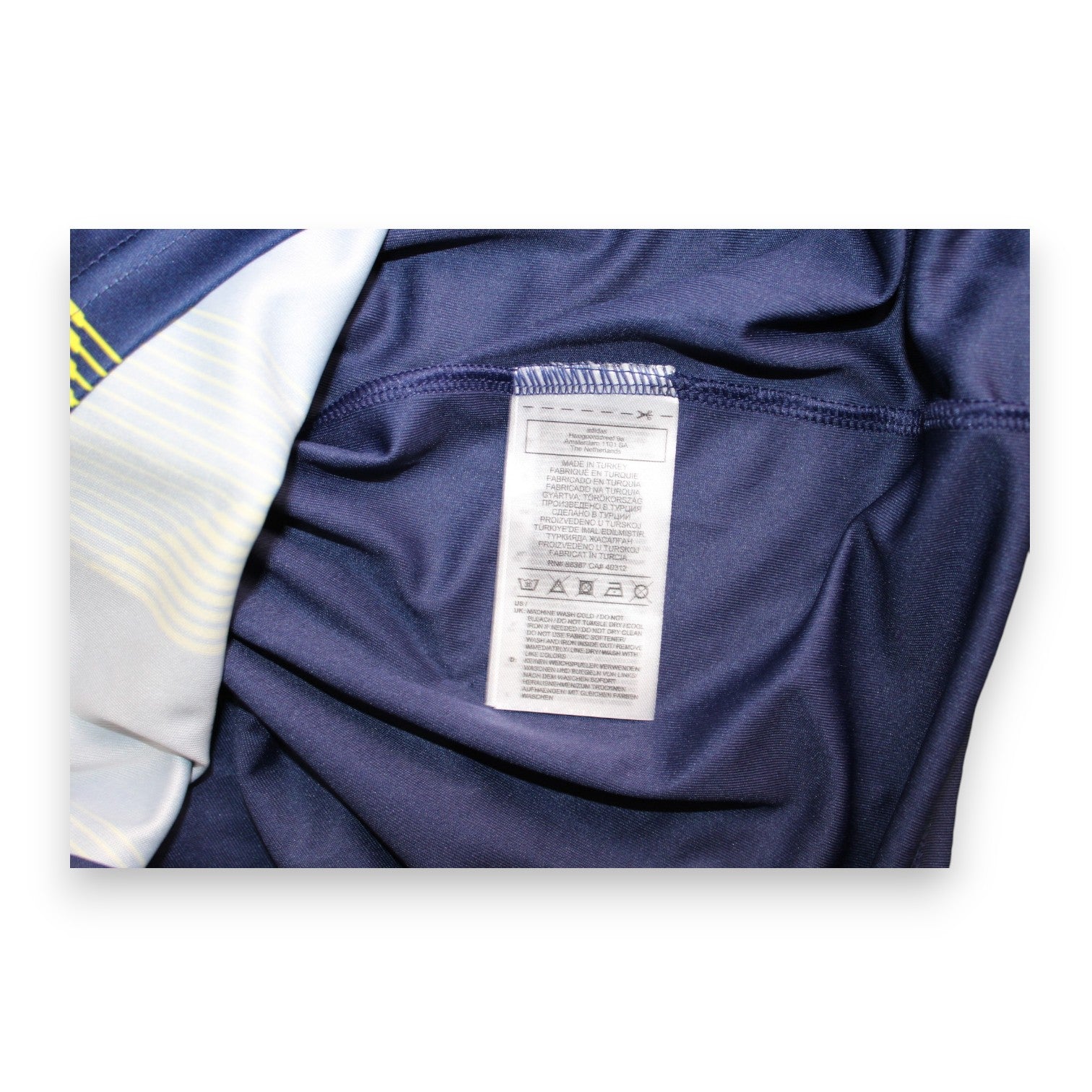 Etichetta collo maglia Fenerbahçe 2019-20 Player Issued – Adidas taglia M – Climalite – Made in Turkey