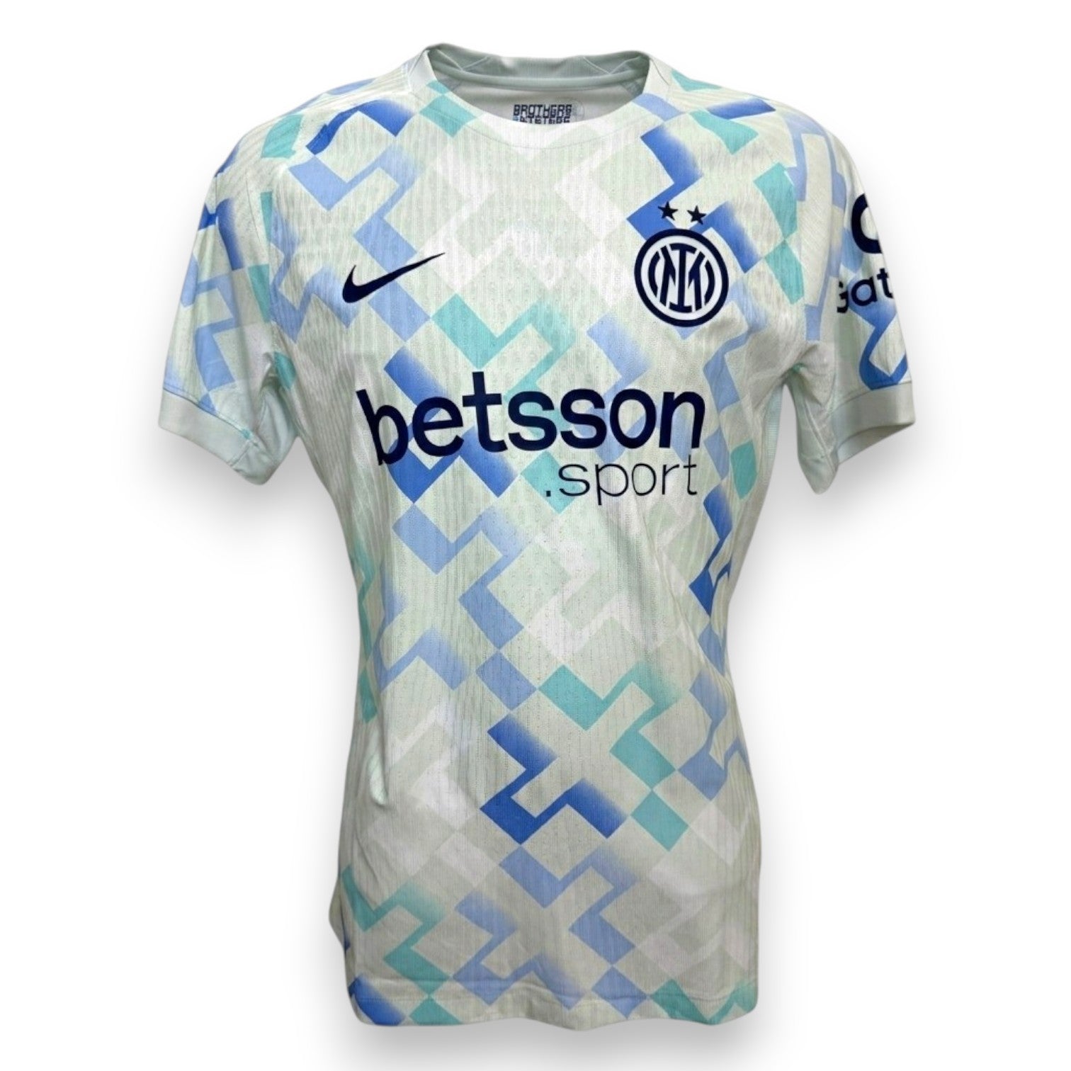 Maglia Inter Away 2025/26 fronte logo Nike scudetto Inter sponsor Betsson.sport
