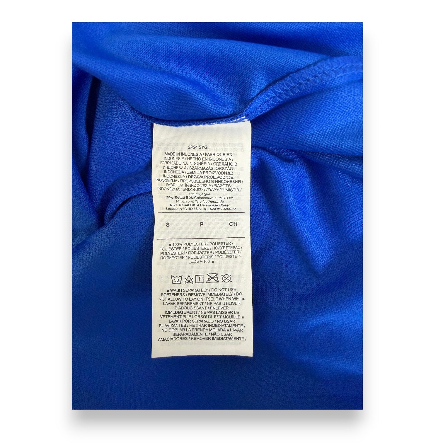 Etichetta Nike taglia S made in Indonesia – maglia Inter Home Store 2024-25 Lautaro Martínez numero 10