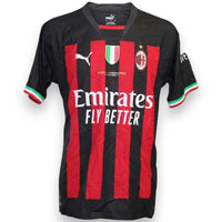 Maglia AC Milan Home 2022-23 Player Issued Marko Lazetic numero 22 – Puma Emirates – patch EA Sports Supercup – taglia L