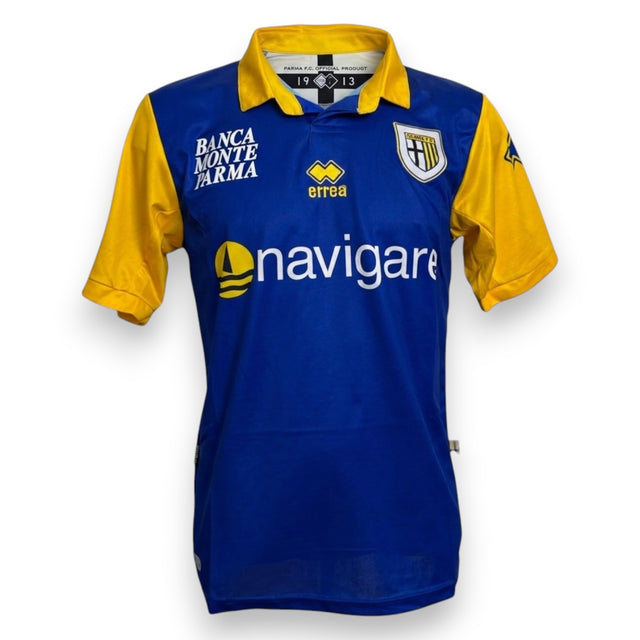 Fronte maglia Parma FC Away 2010-11 Erreà – sponsor Navigare Banca Monte Parma – Player Issued Alessandro Lucarelli