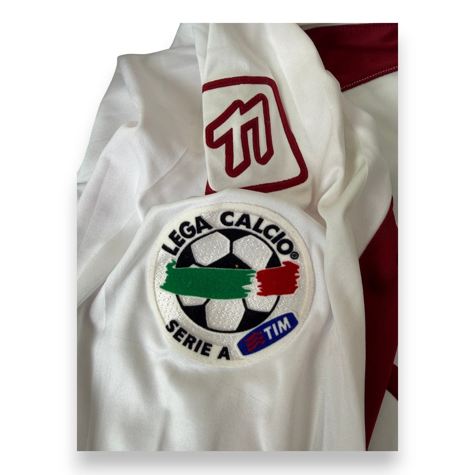 Patch Lega Calcio Serie A TIM maglia Reggina Away 2007-08 – dettaglio manica Onze – Stephen Makinwa N.19