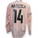 Retro maglia Juventus Away 2003-04 Player Issued Enzo Maresca numero 14 – Nike – maniche lunghe – Lega Calcio patch – vintage rosa
