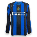 Maglia Inter Home 2005-06 Player Issued maniche lunghe Obafemi Martins numero 30 – Nike Total 90 – sponsor Pirelli – taglia XL