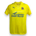 Fronte maglia Villarreal CF Home 2007-08 Player Issued Mavuba – Puma – sponsor Aeroport Castelló – patch UEFA Cup manicotto – El Submarino Amarillo
