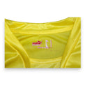 Etichetta collo maglia Villarreal 2007-08 Puma Player Issued – taglia M – Made in Spain – fornitura squadra originale stagione UEFA Cup