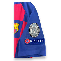 Patch 5 coppe UEFA Champions League e UEFA Respect maglia FC Barcelona Home 2019-20 Player Issued Messi N.10