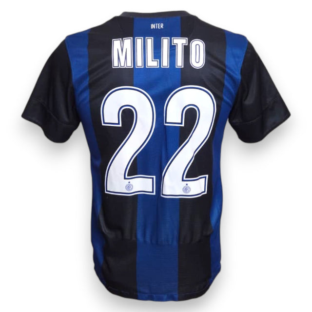 Maglia FC Internazionale Home 2012-13 Store – Diego Milito numero 22 – Nike Dri-Fit – taglia S – condizioni Excellent