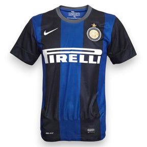 Fronte maglia FC Internazionale Home 2012-13 nerazzurra – sponsor Pirelli – stemma Inter stella dorata – Nike Dri-Fit Store taglia S