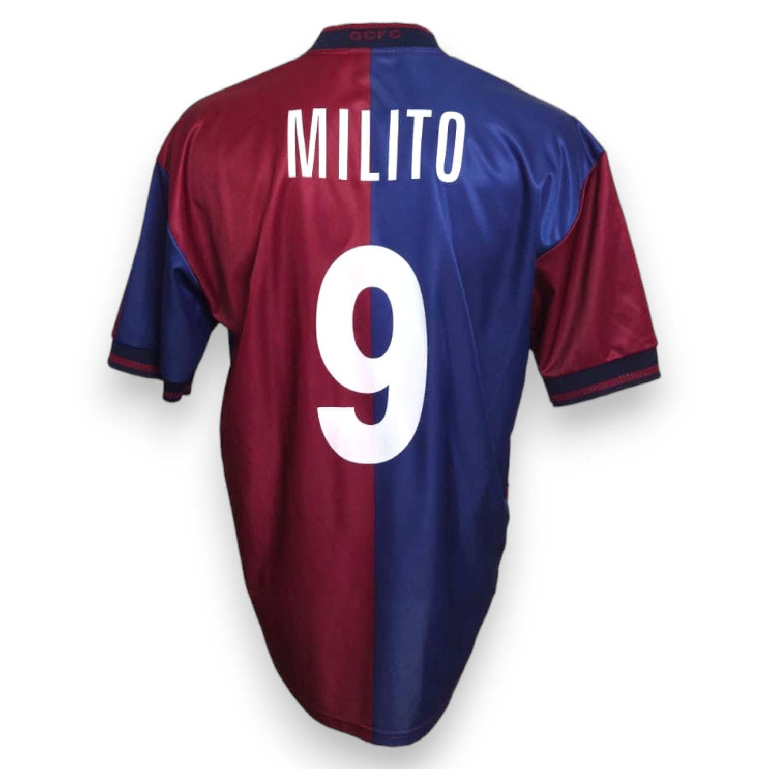 Maglia Genoa CFC Home 2004-05 Store Vintage Erreà taglia XL – nameset replica Milito numero 9 applicato – condizioni Excellent