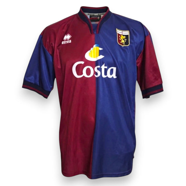 Fronte maglia Genoa CFC Home 2004-05 rosso-blu – sponsor Costa Crociere – stemma Grifone – Erreà Store Vintage taglia XL