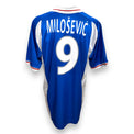 Maglia Jugoslavia Home 2000-01 numero 9 Savo Milošević – Adidas – retro vintage taglia 54