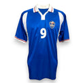 Maglia Jugoslavia Home 2000-01 Store Savo Milošević numero 9 – Adidas – fronte vintage Euro 2000