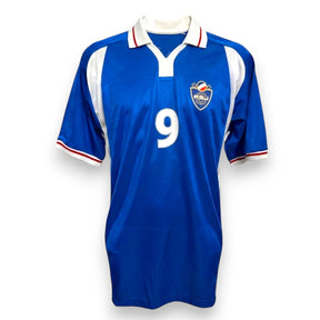 Maglia Jugoslavia Home 2000-01 Store Savo Milošević numero 9 – Adidas – fronte vintage Euro 2000