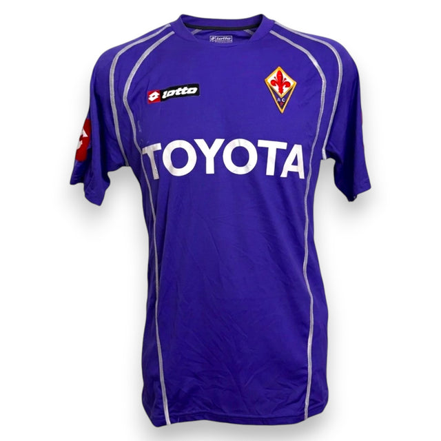 Fronte maglia Fiorentina Home 2006-07 Lotto – sponsor Toyota – Player Issued Montolivo numero 18 – Made in Italy