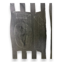 Dettaglio interno retro maglia Juventus 1985-86 Player Issued – numerazione precedente visibile – fornitura squadra originale