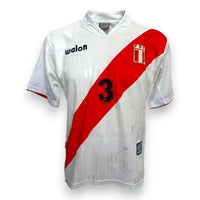 Maglia Perù Home 2000-02 Store numero 3 Walon – fronte vintage stemma FPF fascia rossa